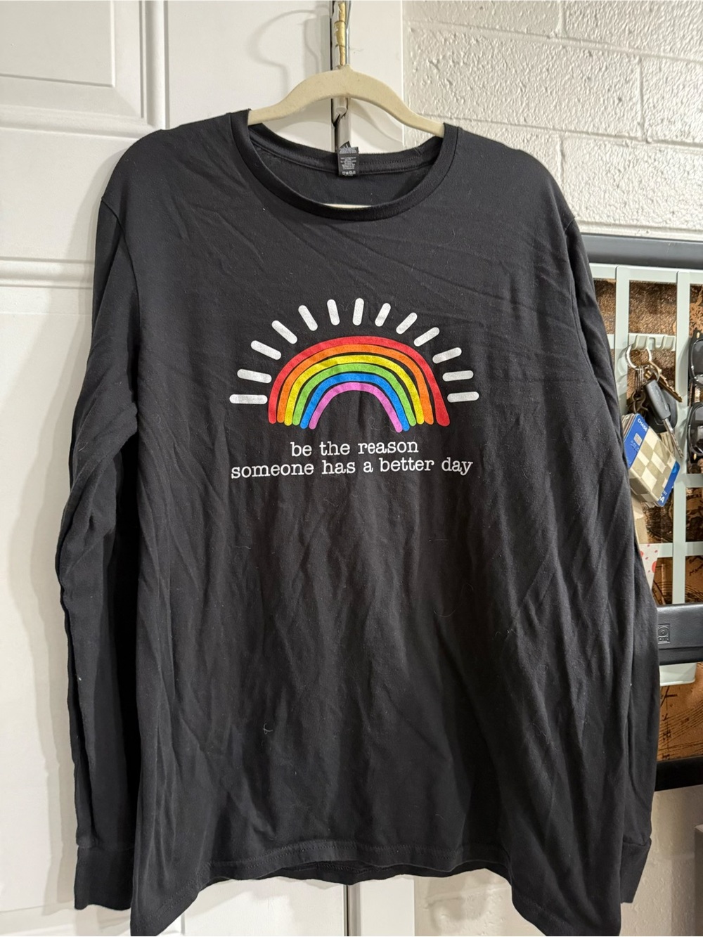 Banner Health Long-Sleeve Graphic Shirt with Rainbow - Black